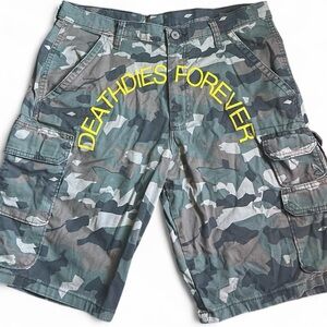 Custom camo Cargo Shorts